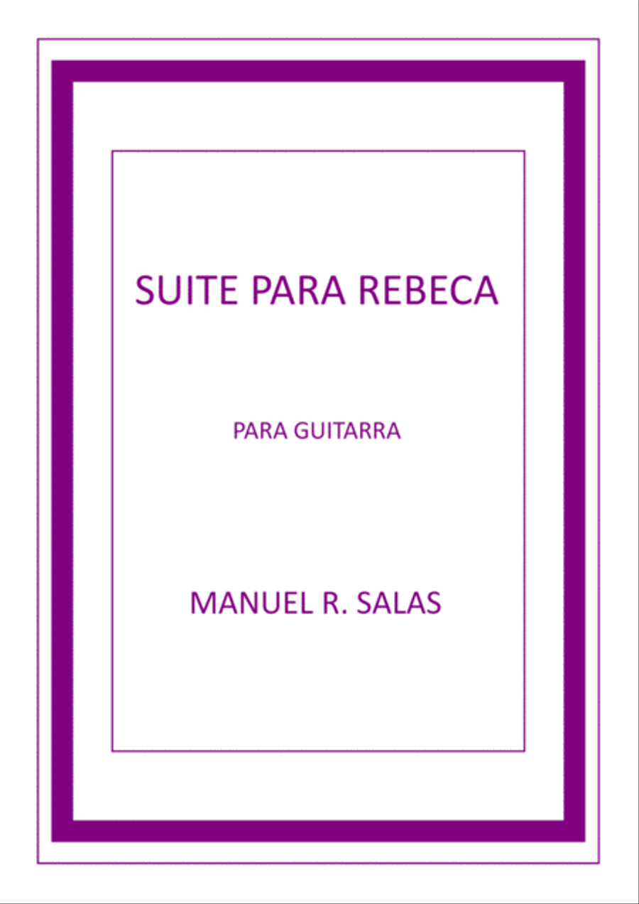 Suite para Rebeca Classical Guitar scores gallery preview page 1