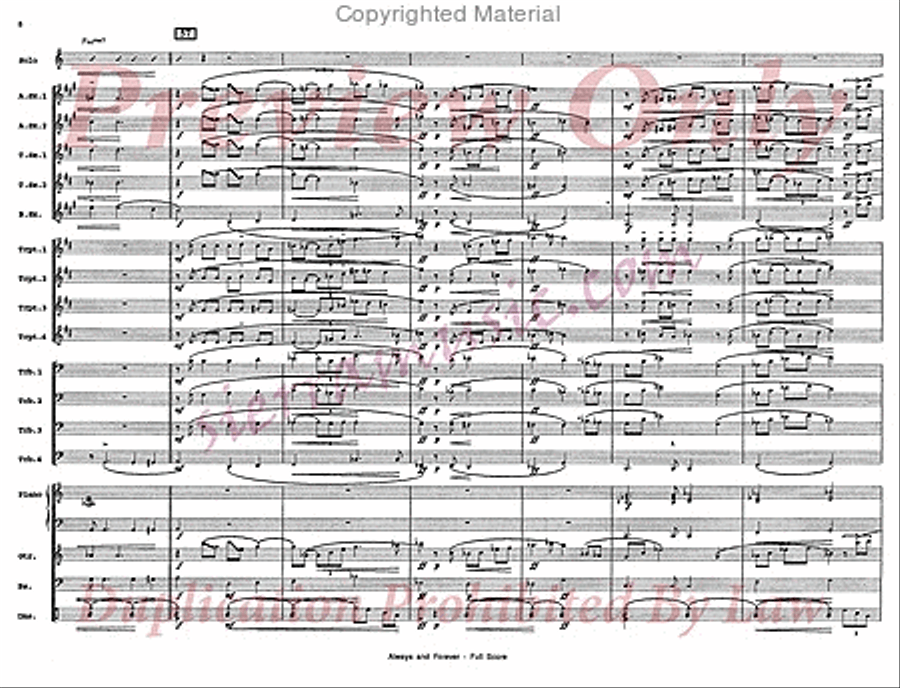 Always And Forever Big Band scores gallery preview page 9