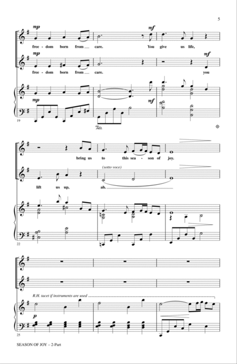 Season Of Joy 2-Part scores gallery preview page 3