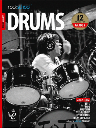 Book cover for Rockschool Drums Grade 5 (2018)