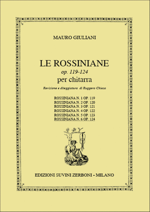 Book cover for Rossiniana N. 6 Sc 124 Per Chitarra (15)