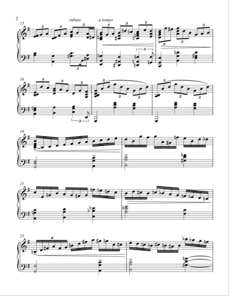 JESU JOY OF MAN'S DESIRING (Bach) -jazz piano arrangement Piano Solo scores gallery preview page 3