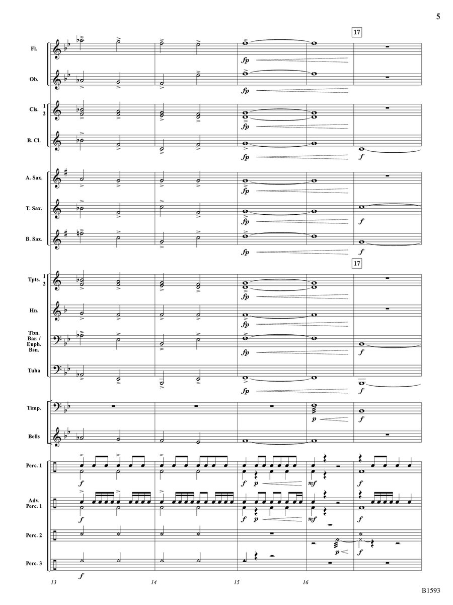 Silver Skies: Score Concert Band - Digital Sheet Music page 5