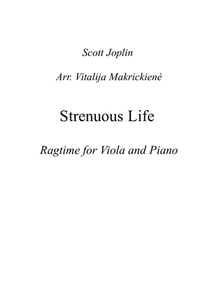 S.Joplin Ragtime Strenuous life for Viola and Piano