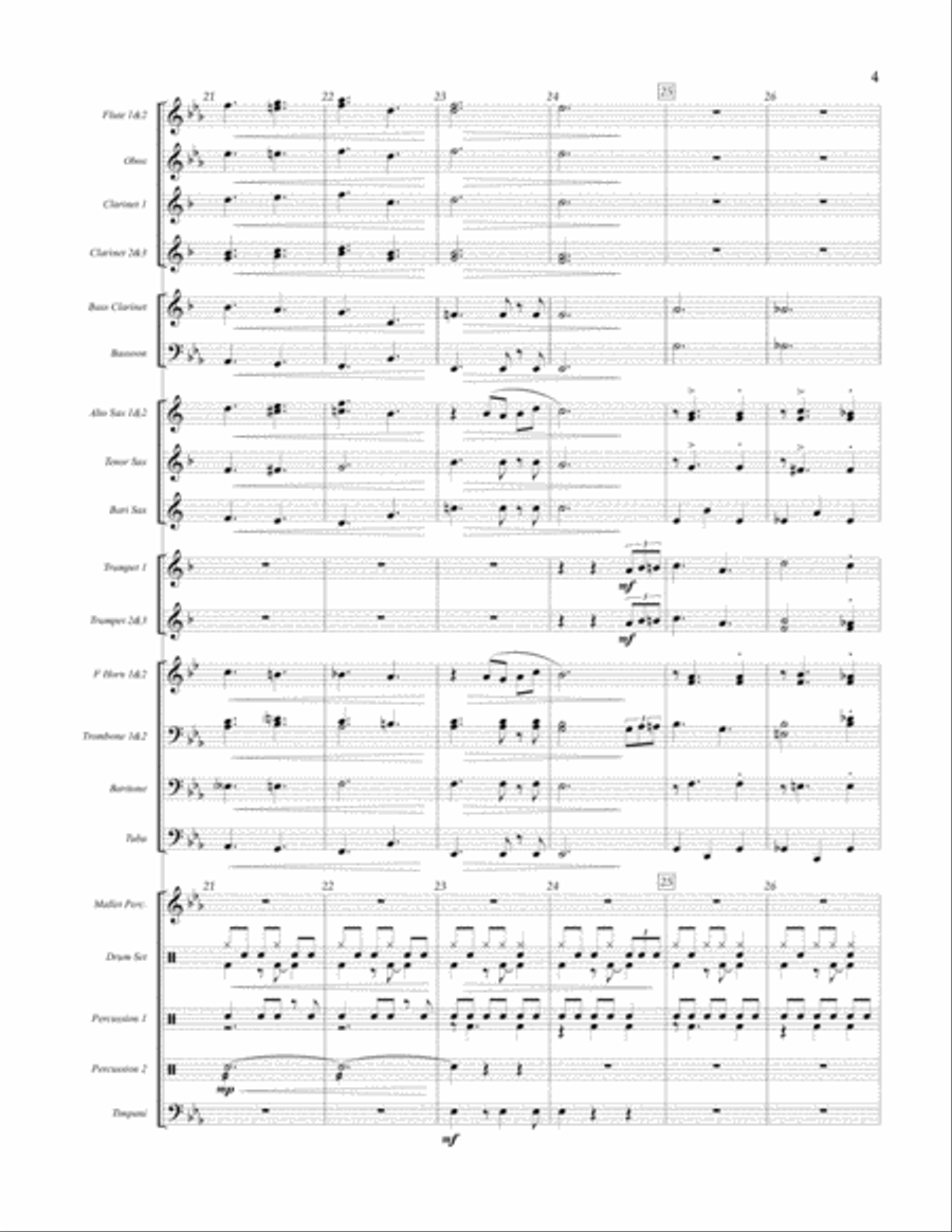 O Christmas Tree - Conductor Score (Full Score) Concert Band scores gallery preview page 4