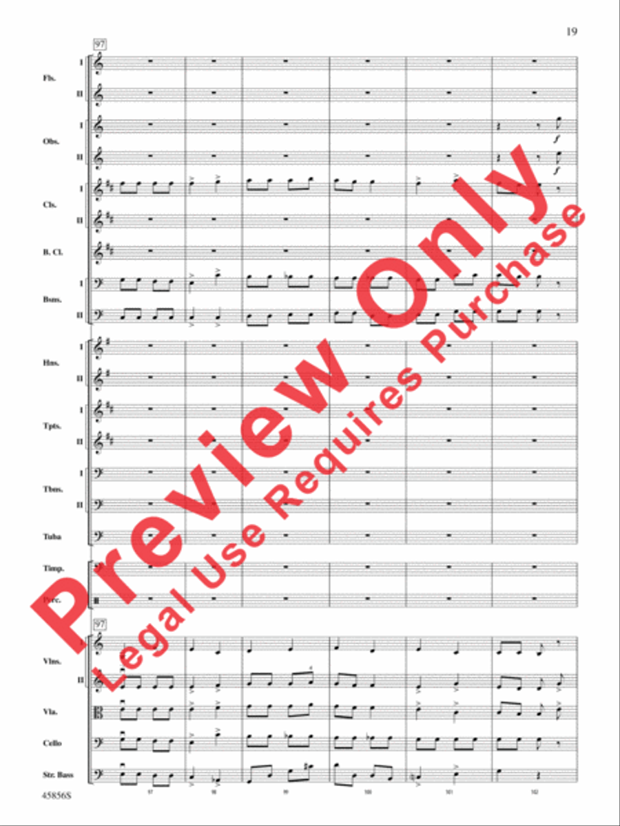 Academic Festival Overture, Op. 80 Full Orchestra scores gallery preview page 19