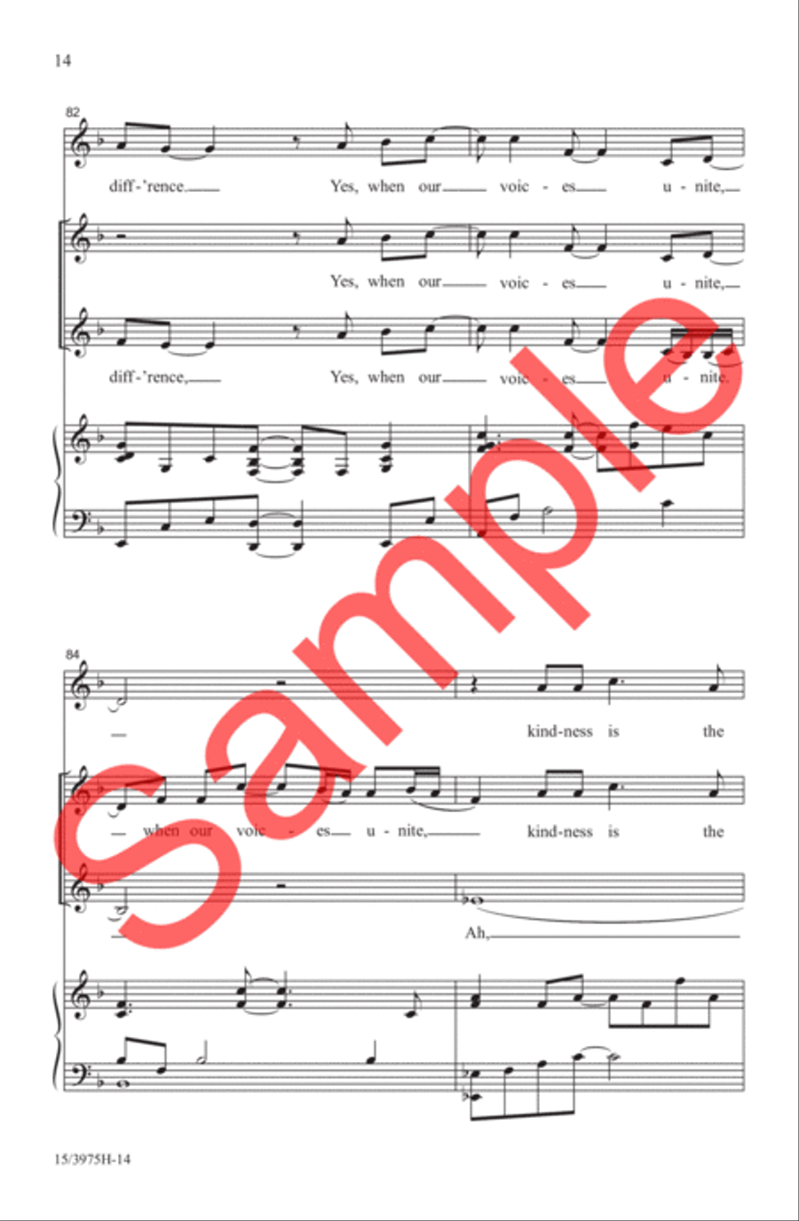 When Our Voices Unite 2-Part scores gallery preview page 13