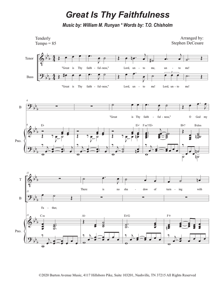Great Is Thy Faithfulness TB scores gallery preview page 1
