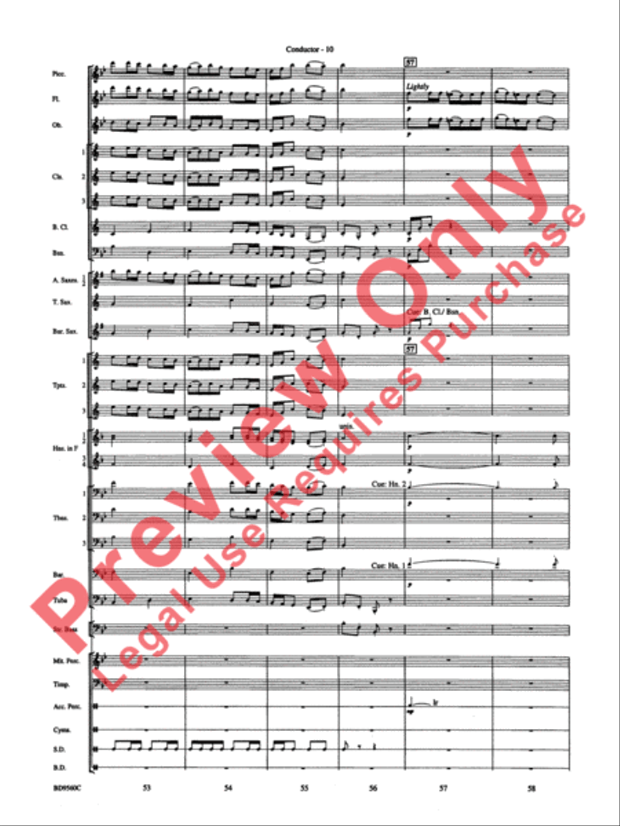 Waterdance Concert Band scores gallery preview page 12