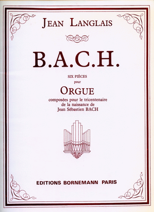 Book cover for B.a.c.h. (organ)