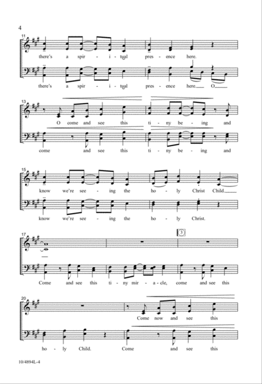 Tiny Miracle 4-Part scores gallery preview page 4