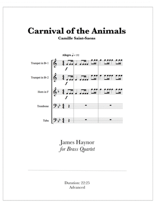 Carnival of the Animals for Brass Quintet