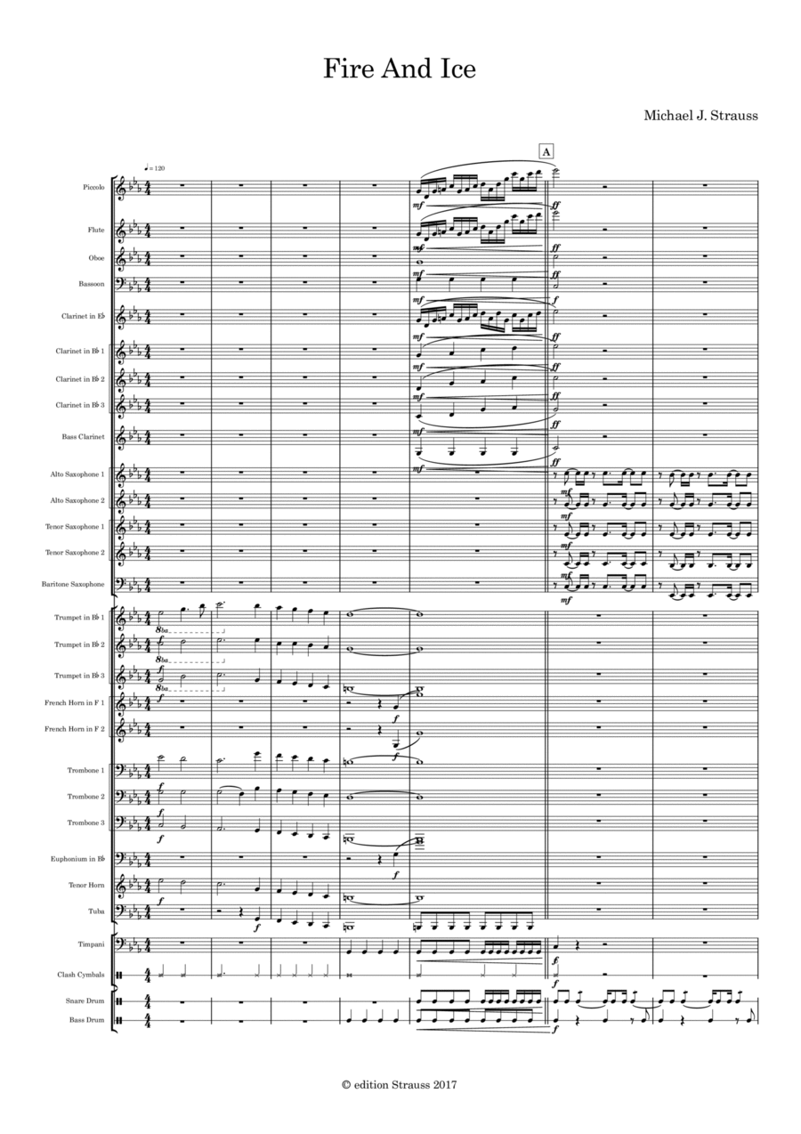 Fire And Ice Marching Band scores gallery preview page 1