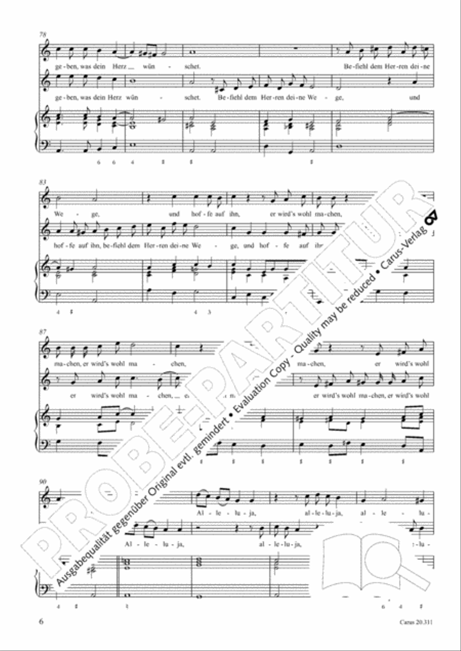 Habe deine Lust an dem Herren Score scores gallery preview page 7