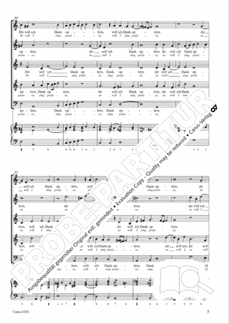 Schein: Israelsbrunnlein. Fontana d'Israel. Complete edition Choir scores gallery preview page 12