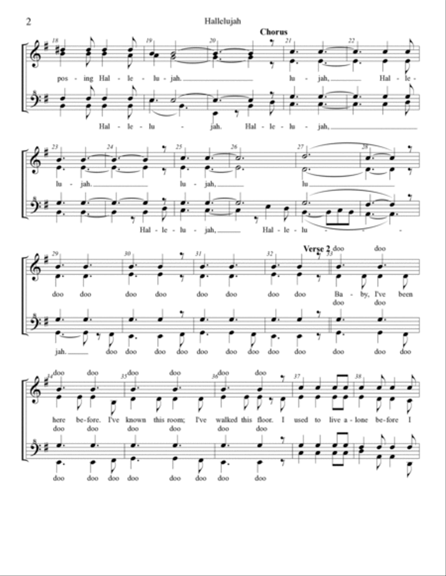 Hallelujah SSAA scores gallery preview page 2
