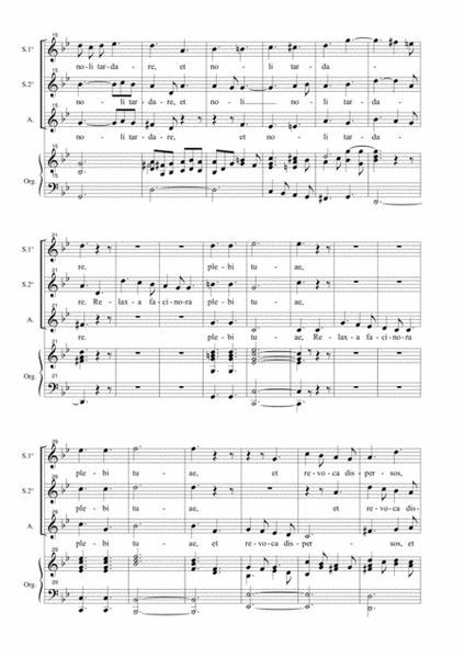 VENI DOMINE - For SSA Choir and Organ
