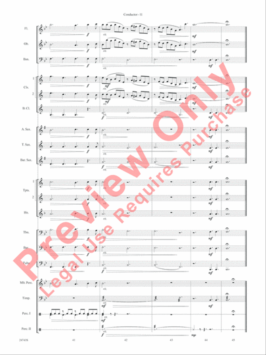 O Holy Night (Cantique de Noel) Concert Band scores gallery preview page 13