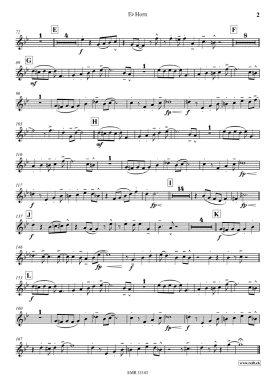 Four Golden Bells Horn scores gallery preview page 3