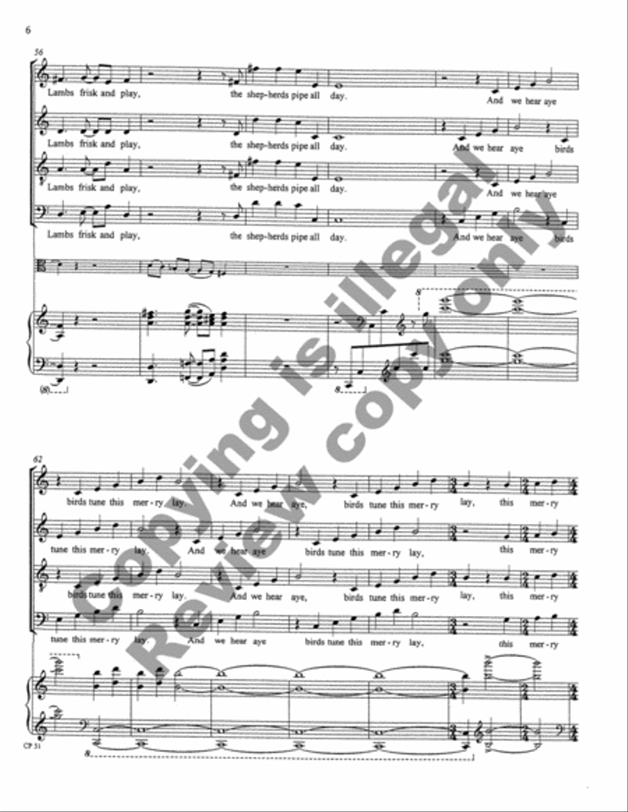 A Song, A Prayer, A Voyage 4-Part scores gallery preview page 35