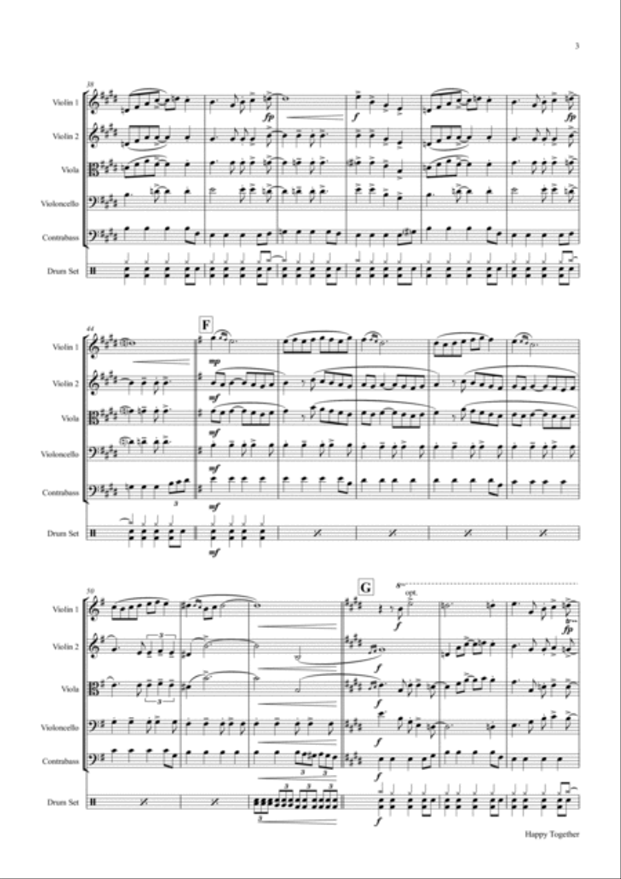 Happy Together String Quartet scores gallery preview page 3