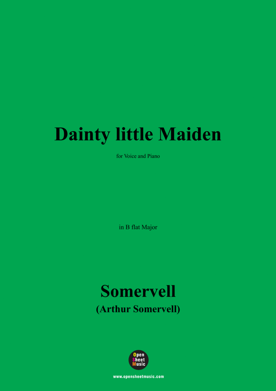 Somervell-Dainty little Maiden,in B flat Major Voice scores gallery preview page 1
