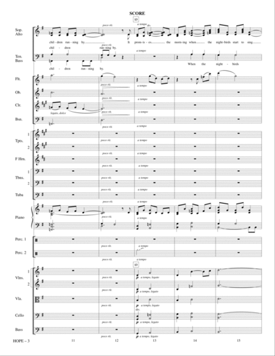 Hope - Full Score Hope - Full Score Choir scores gallery preview page 3