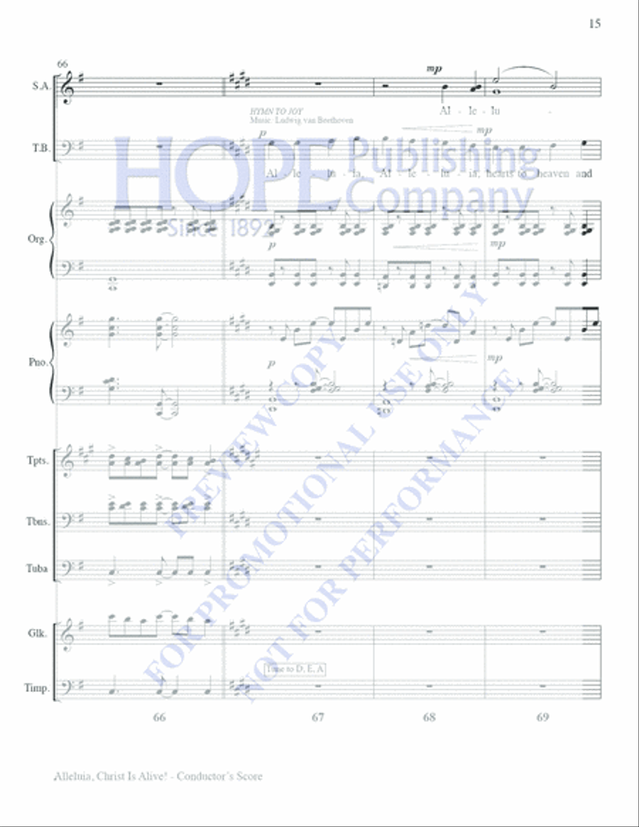 Alleluia, Christ Is Alive! Choir scores gallery preview page 17
