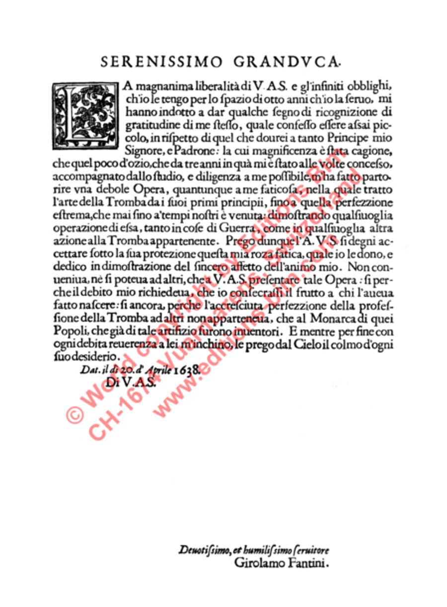 Modo per imparare a sonare (1638) Trumpet Solo scores gallery preview page 8