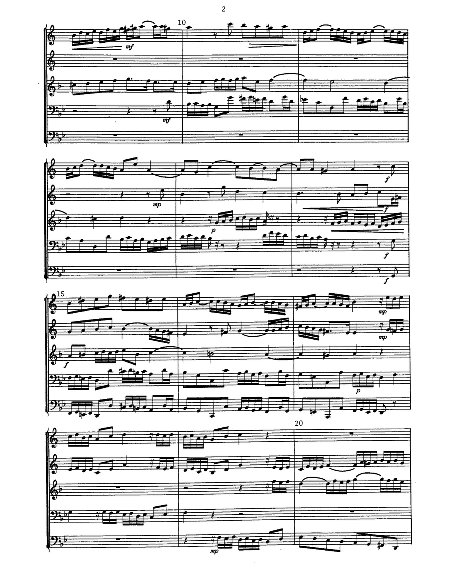 Great Fugue in G Minor for Brass Quintet Brass Quintet scores gallery preview page 2