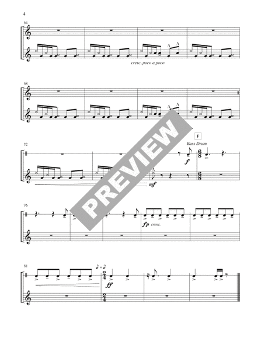 Drumsound Rises - Instrument edition Percussion scores gallery preview page 5