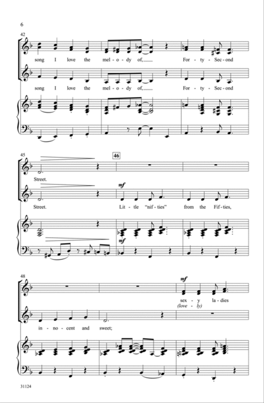 Forty-Second Street Choir scores gallery preview page 5