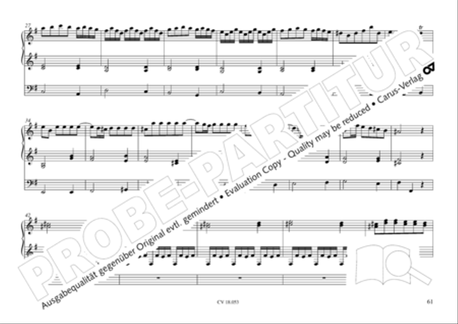 Das Husumer Orgelbuch von 1758 Organ Solo scores gallery preview page 62