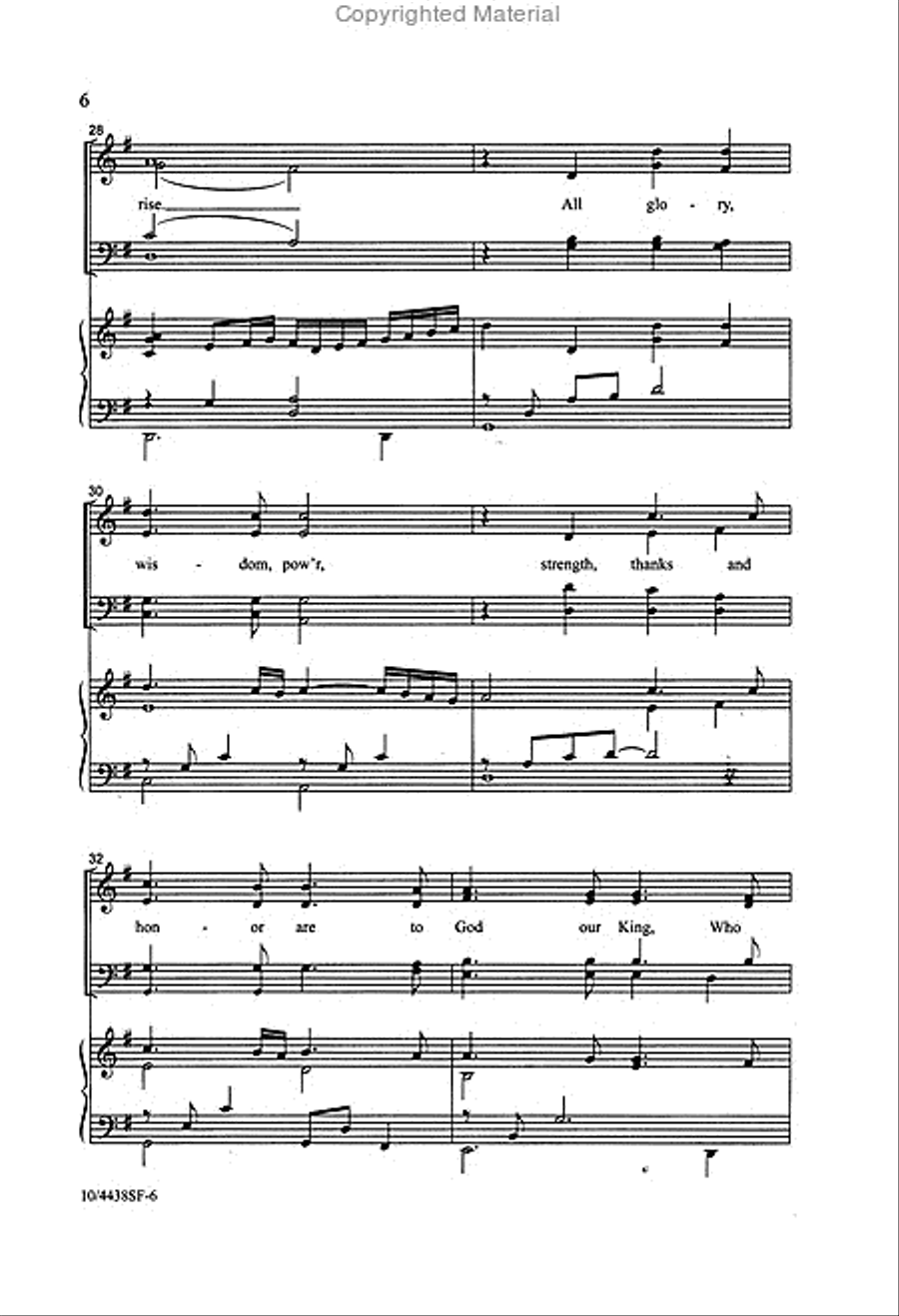 There Is a Higher Throne 4-Part scores gallery preview page 4