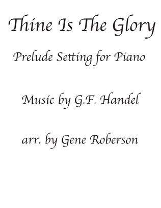 Book cover for Prelude on Thine Is The Glory for Piano