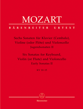 Book cover for Sechs Sonaten for Piano (Harpsichord), Violin (Flute) and Violoncello
