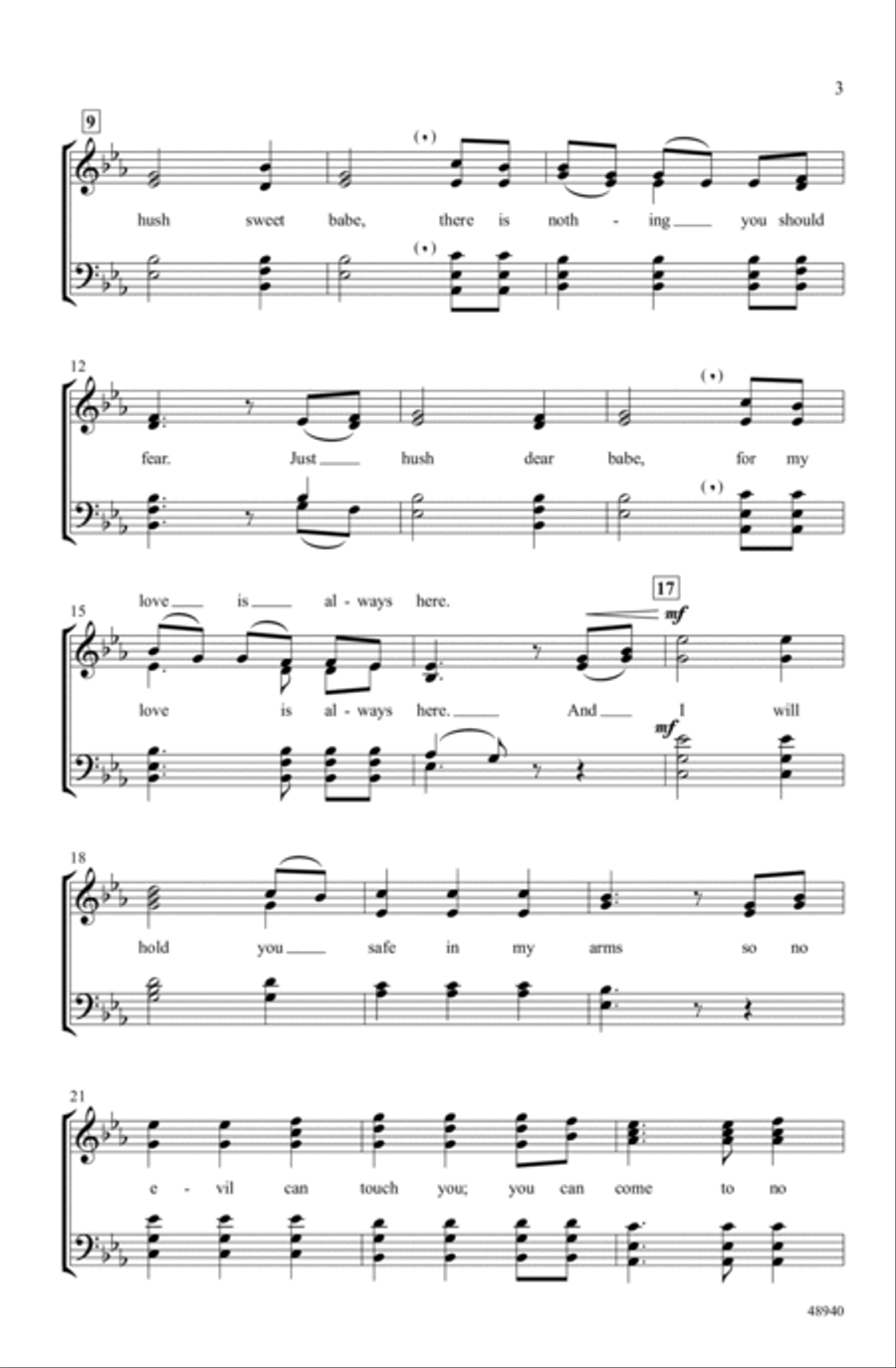 My Love Is Always Here Choir scores gallery preview page 2