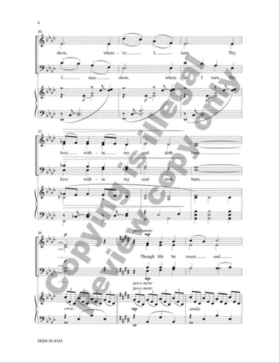 A Heart of Grace 4-Part scores gallery preview page 5
