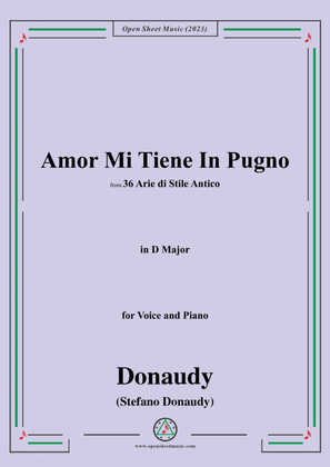 Donaudy-Amor Mi Tiene In Pugno,in D Major