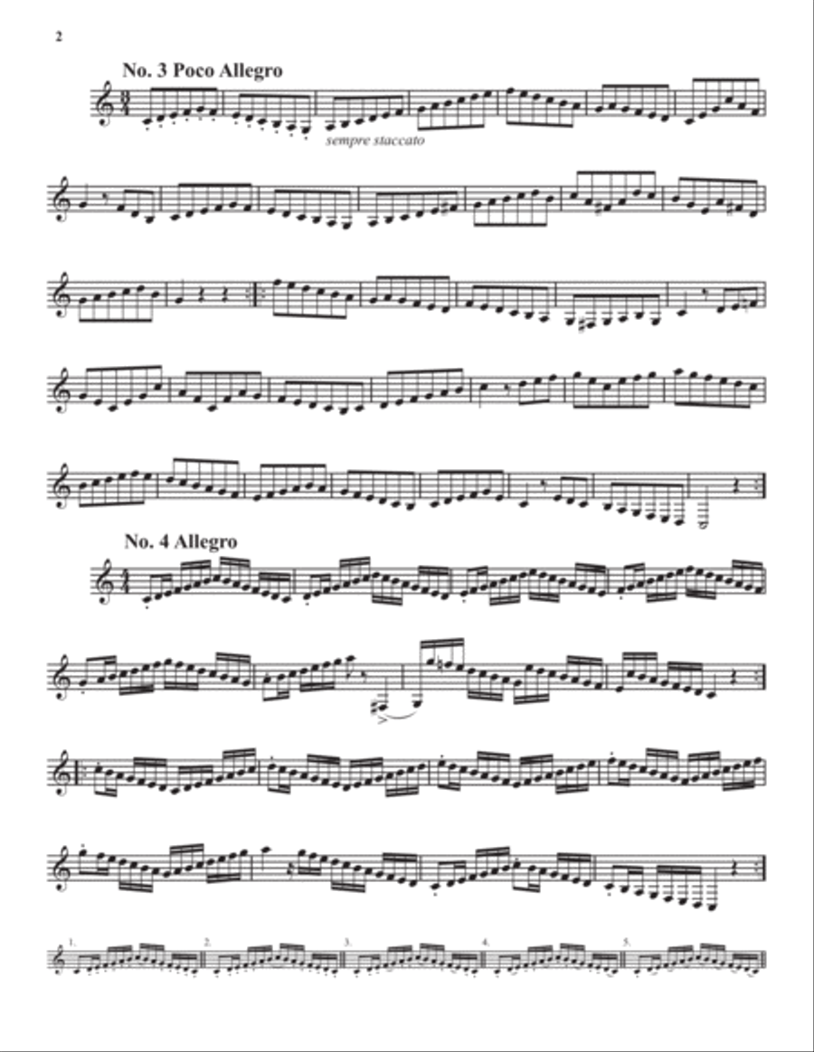 60 Etudes for Second Horn Horn scores gallery preview page 3