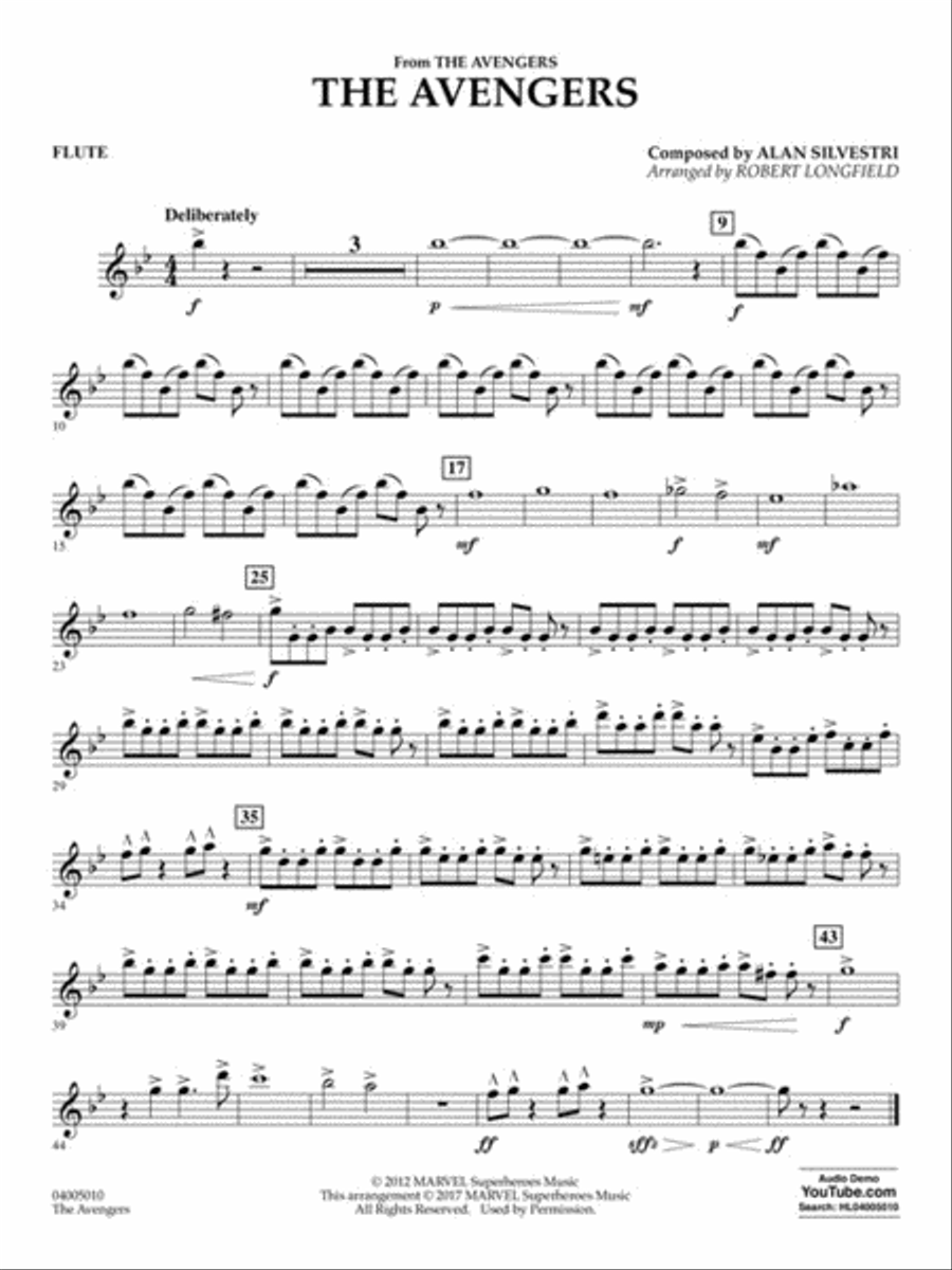 The Avengers The Avengers Concert Band scores gallery preview page 4