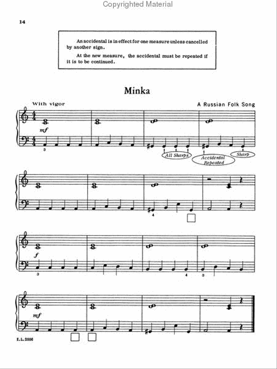 Belwin Piano Method, Book 2 Piano Method scores gallery preview page 4