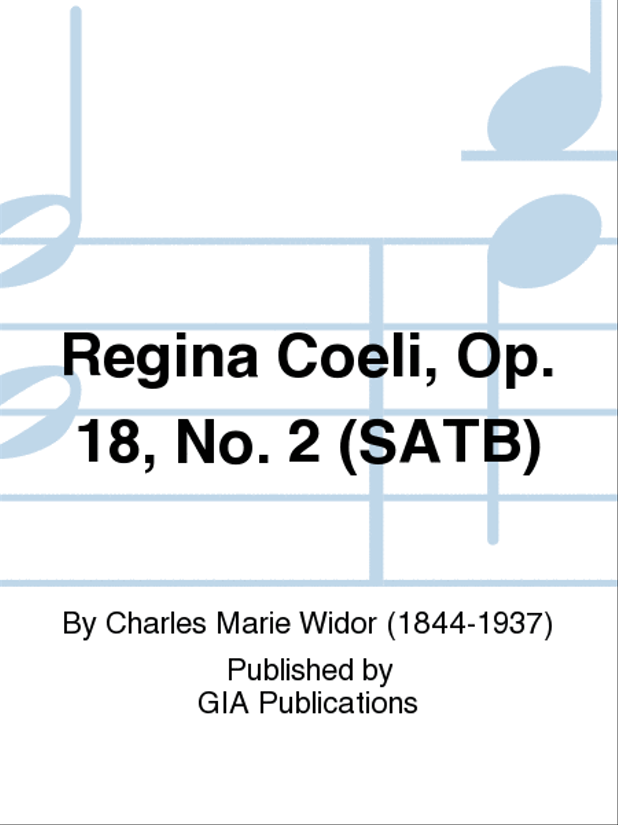 Regina Coeli, Op. 18, No. 2 (SATB) 4-Part scores gallery preview page 1