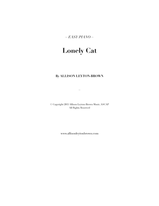 Lonely Cat - Easy Piano Solo - by Allison Leyton-Brown
