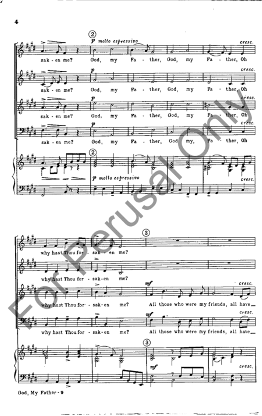 God, My Father God, My Father 4-Part scores gallery preview page 3