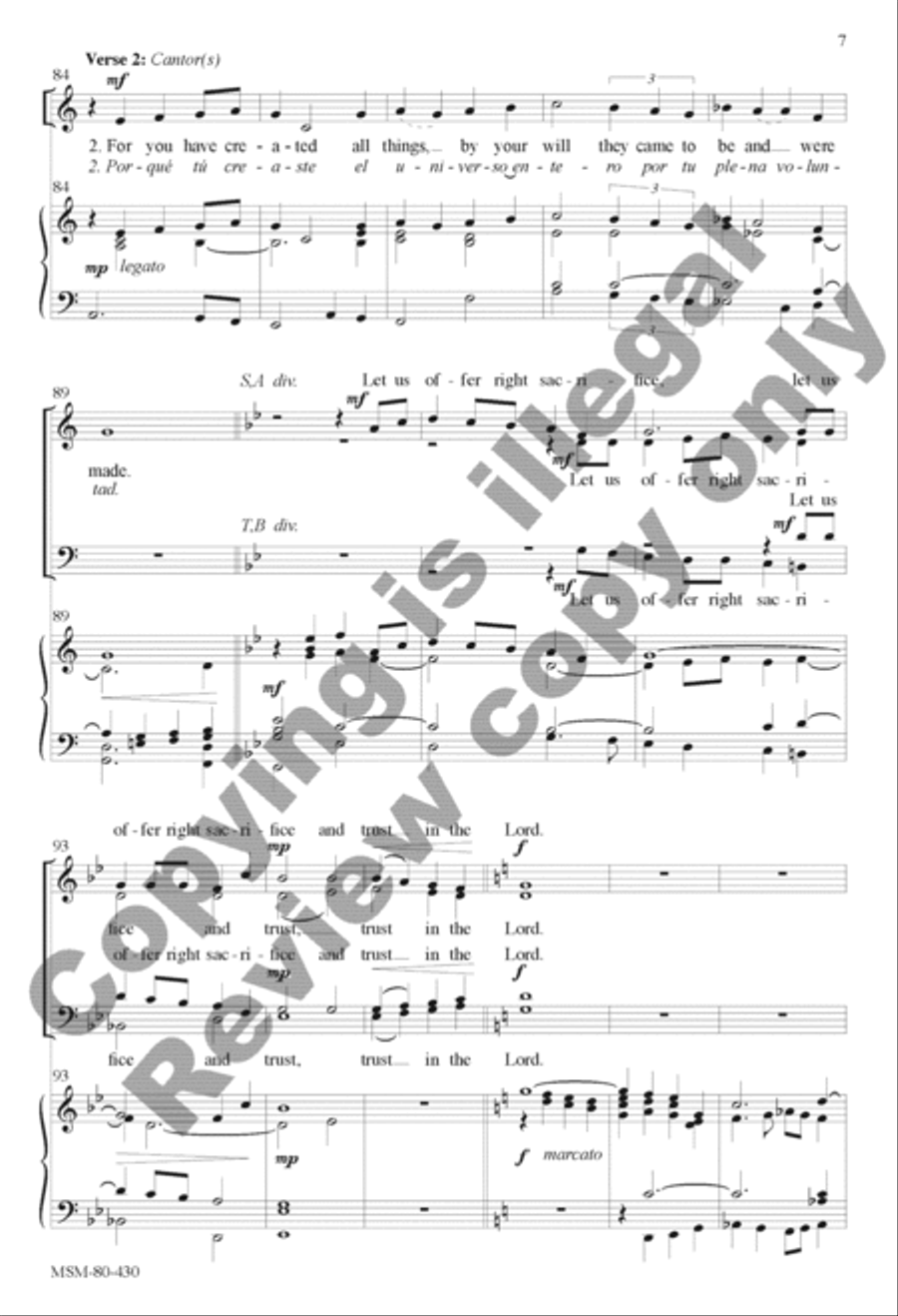 Canticle of Jesus Christ, Our Redeemer 4-Part scores gallery preview page 22