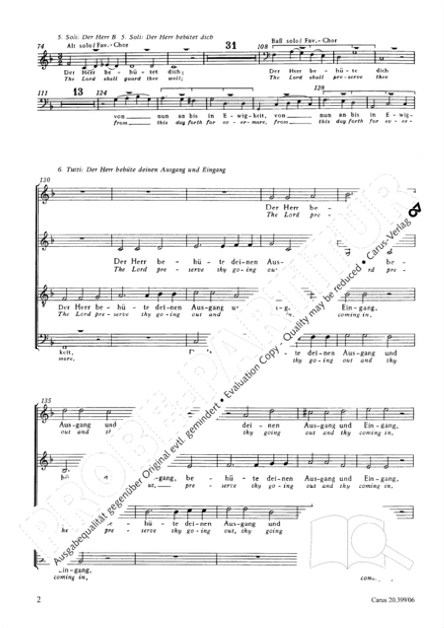 I lift up mine eyes (Ich hebe meine Augen auf zu den Bergen) ATB scores gallery preview page 3