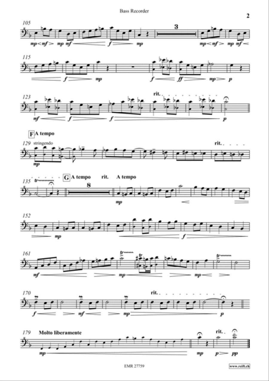 Melodie Bass Recorder scores gallery preview page 3