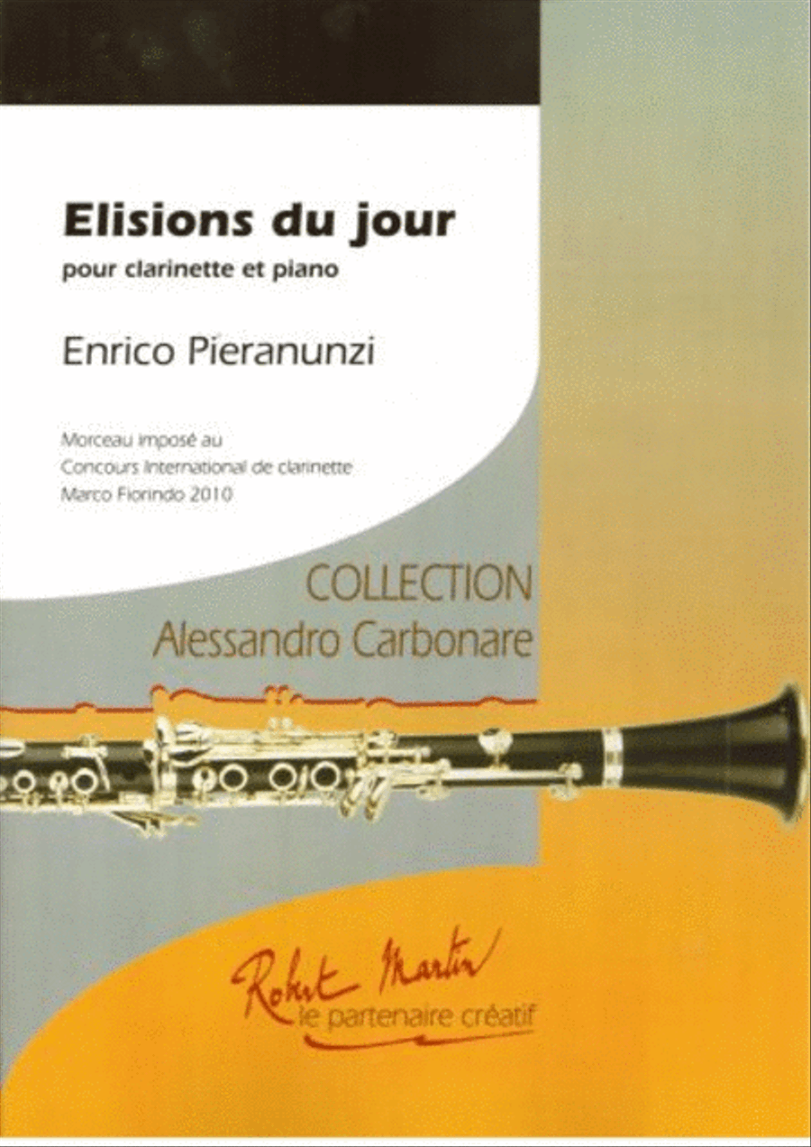 Elisions du jour Clarinet Solo scores gallery preview page 1