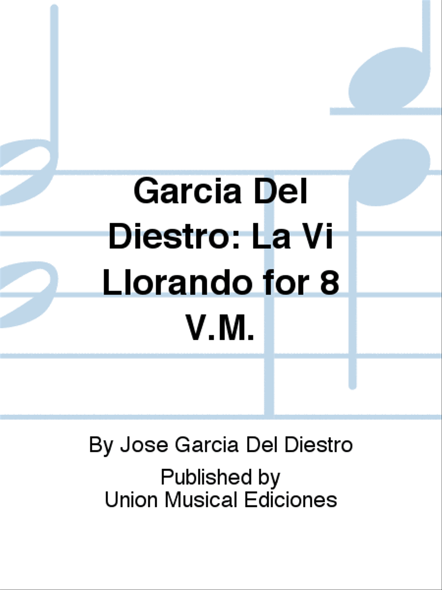 La Vi Llorando Voice scores gallery preview page 1